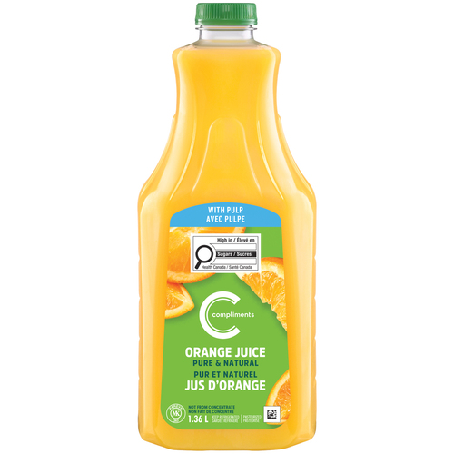 Compliments Pure & Natural Orange Juice