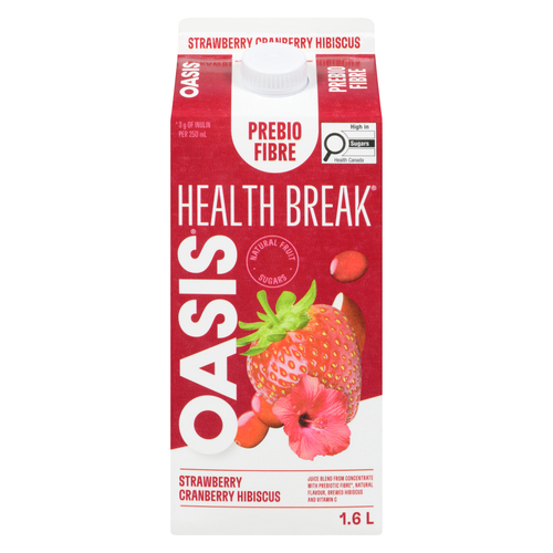 Buy Oasis Health Break Juice Prebio Fibre Strawberry Cranberry