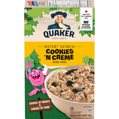 Buy Quaker Instant Oatmeal Cookies And Cream 304 g | Safeway Canada