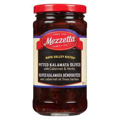 Mezzetta Pitted Greek Kalamata Olives Marinated With Herbs & Cabernet