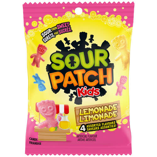 Sour Patch Kids Candy Sour Lemonade Flavour Then Sweet 150 g