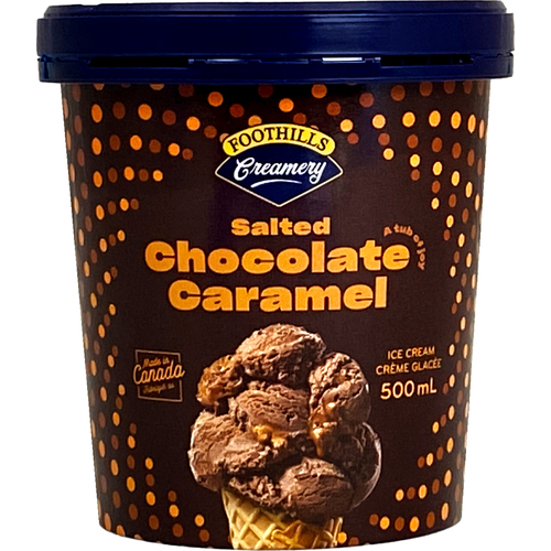 Foothills Creamery Ice Cream Salted Chocolate Caramel
