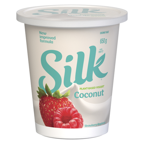 Silk Plant-Based Yogurt Coconut Strawberry Raspberry
