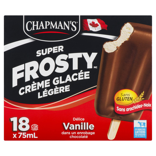 Buy Chapman's Gluten-Free Ice Cream Bars Super Frosty Vanilla 18 x