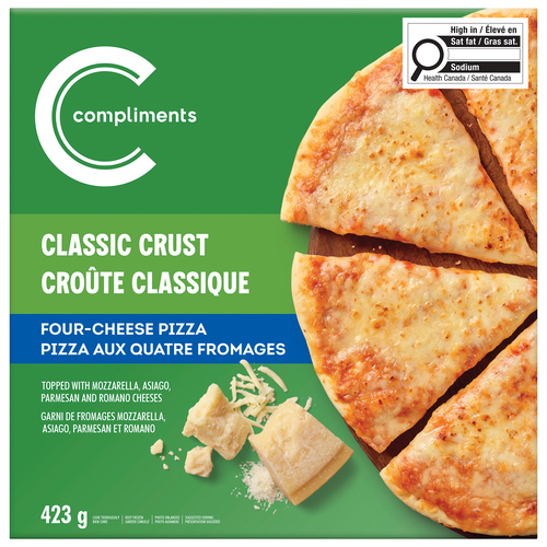Compliments Frozen Pizza Classic Crust Four Cheese