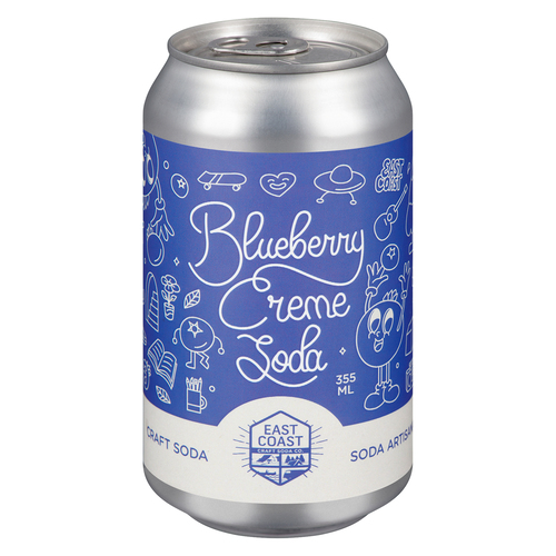 Buy East Coast Craft Soda Blueberry Creme 355 ml (can) | Foodland
