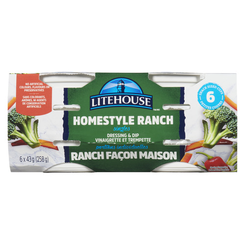 Buy Litehouse Dressing & Dip Homestyle Ranch 6 x 43 g | Sobeys Inc.