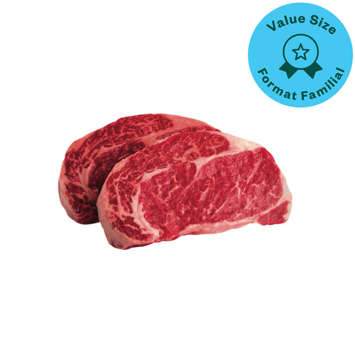 Rib Eye Grilling Steak Boneless Value Size