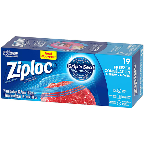 Buy Ziploc Freezer Bags Grip 'n Seal Technology Medium 19 Bags