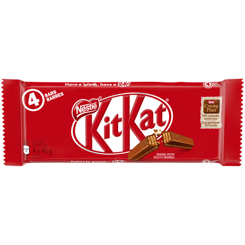 Buy Kit Kat Milk Chocolate Bar 4 Pack 180 g | Safeway Canada