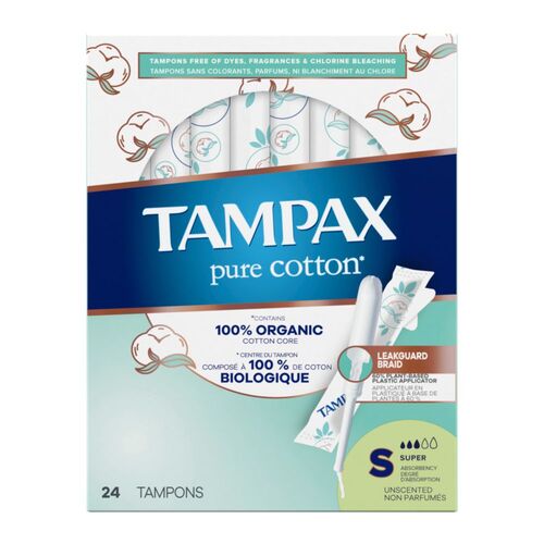 Tampax Pure Cotton Tampons Super