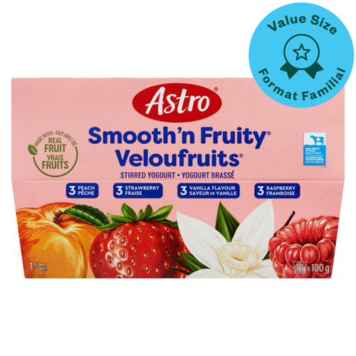Astro Smooth 'n Fruity 1% Yogurt