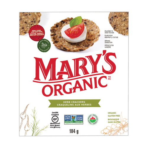 Mary's Organic Gluten-Free Crackers Herb 184 g