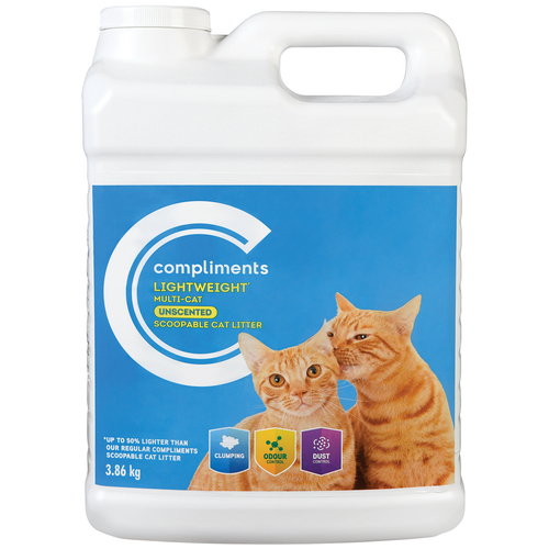 Buy Compliments Cat Litter Lightweight Multi-Cat Unscented kg