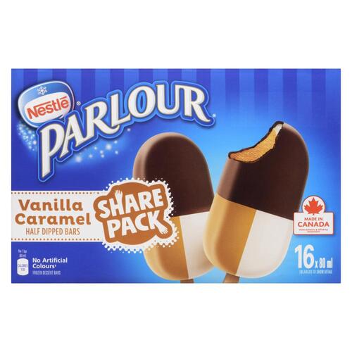 Parlour Ice Cream Bars Half Dipped Vanilla Caramel
