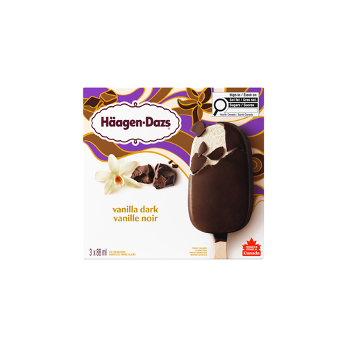 Buy Häagen-Dazs Ice Cream Bars Vanilla Dark Chocolate 3 x 88 ml
