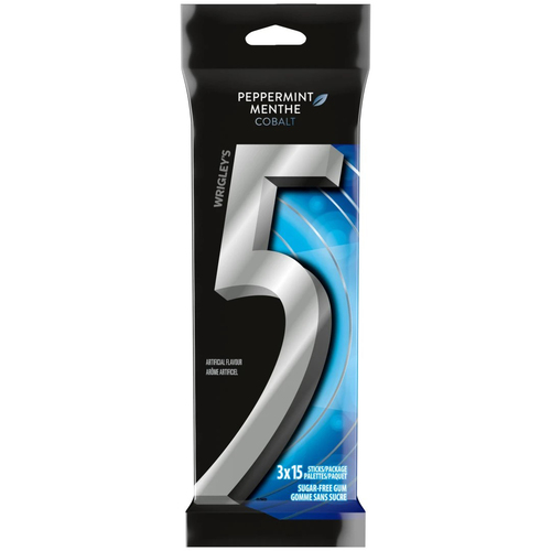 5 Sugar-Free Chewing Gum Peppermint-Cobalt
