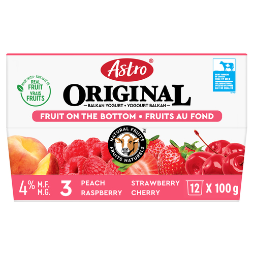 Buy Astro Original 4% Yogurt Fruit On The Bottom Multipack 12 x 100 g ...