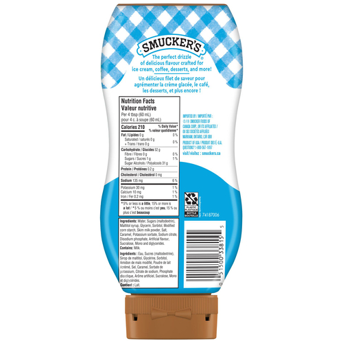 Buy Smucker's Sundae Syrup No Sugar Added Caramel 428 ml | Safeway