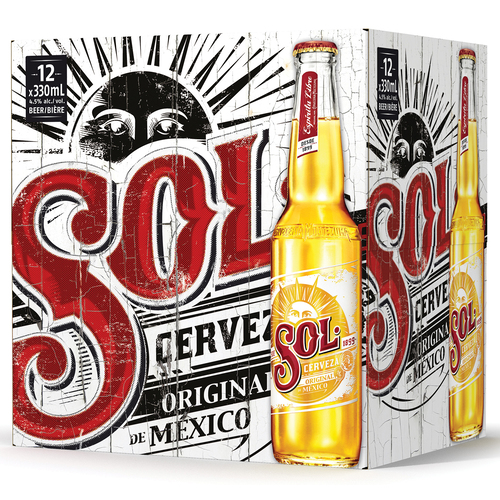 Buy Sol Beer 4.5% Alcohol Original 12 x 330 ml (bottles) | IGA