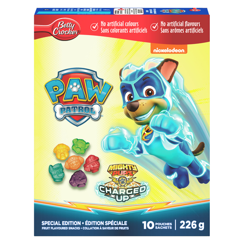 Betty Crocker Gluten Free Paw Patrol Special Edition Fruit Flavoured Snacks 226 g
