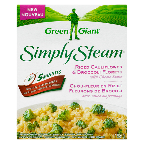 Green Giant Frozen Riced Cauliflower Broc Cheese Vegetables