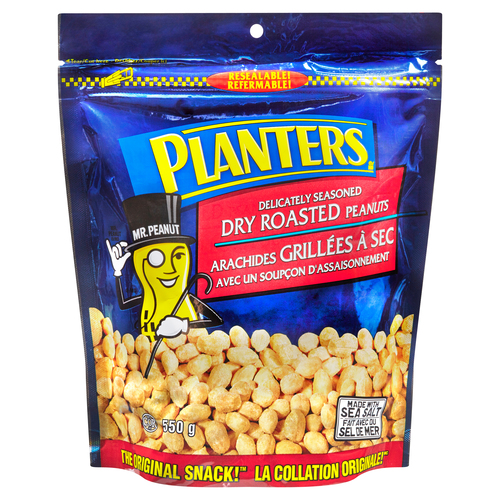 Planters Peanuts Dry Roasted Ziplock