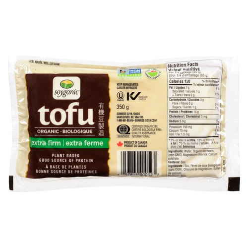 Soyganic Organic Tofu Extra Firm 350 g