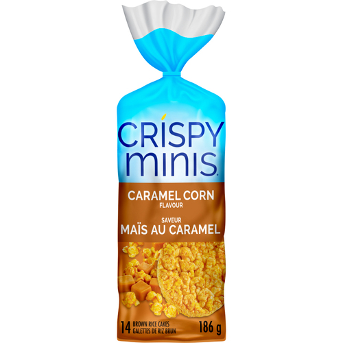 Buy Quaker Crispy Minis Gluten-Free Brown Rice Cakes Caramel Corn 186 g ...