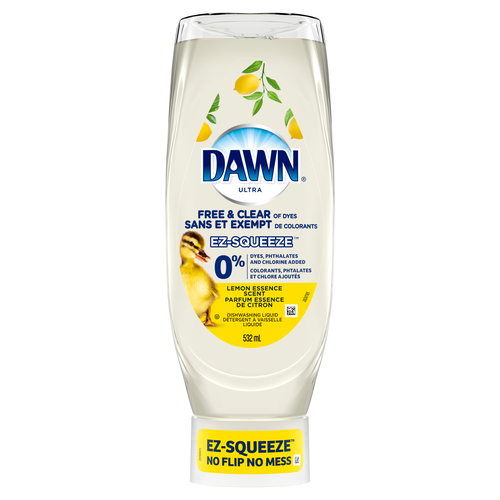 Dawn Free & Clear Dish Detergent Lemon Essence