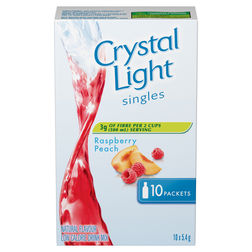 Crystal Light Drink Mix Singles Raspberry Peach