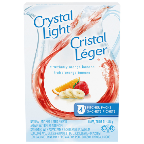 Crystal Light Drink Mix Strawberry Orange Banana