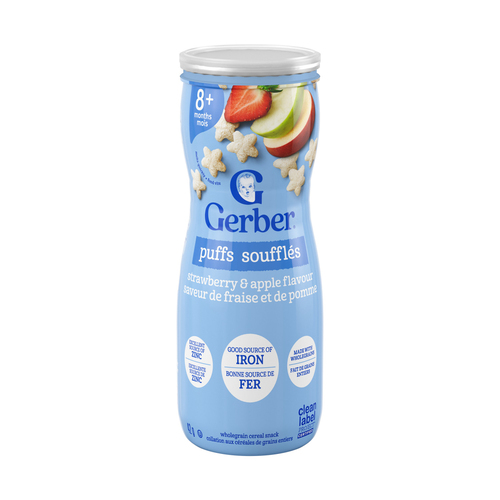 Gerber Graduates Strawberry Apple Puffs
