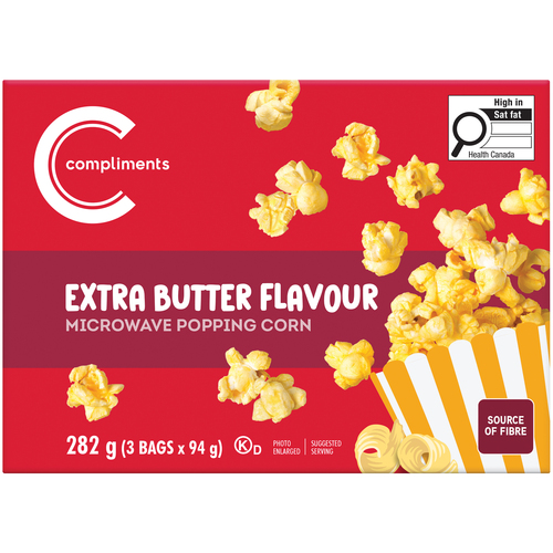 Compliments Popping Corn Extra Butter