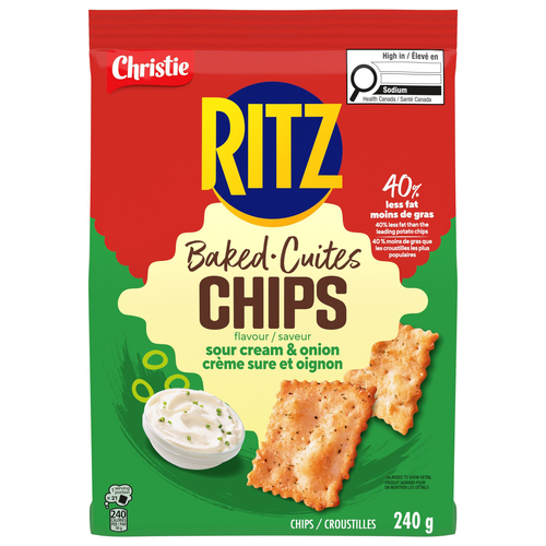 Christie RITZ Baked Chips Sour Cream & Onion
