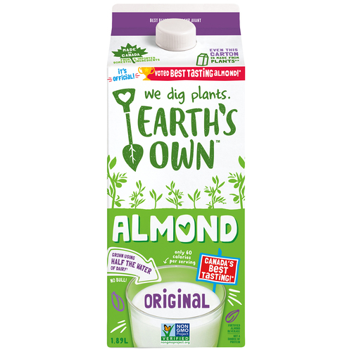 Earth's Own Almond Milk Alternative Original 1.89 L