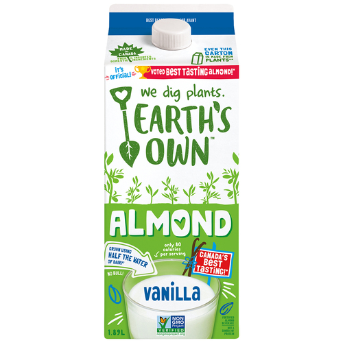 Earth's Own Almond Milk Alternative Vanilla 1.89 L