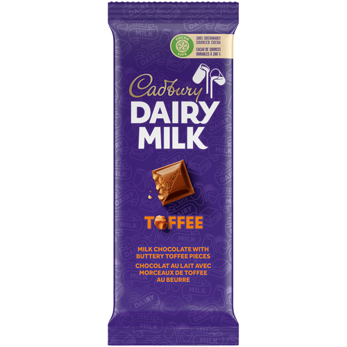 Cadbury Dairy Milk Chocolate Bar Toffee
