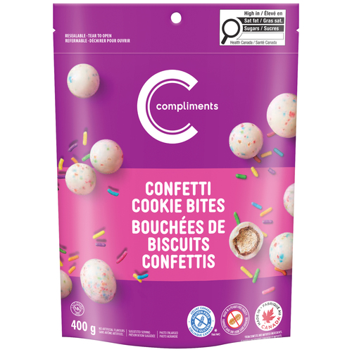Compliments Confetti Cookies Bites White Chocolate 400 g