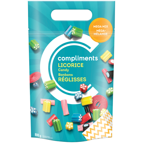 Buy Compliments Mega Mix Candy Licorice 800 g | Sobeys Inc.