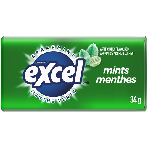 Excel Spearmint Flavoured Mints