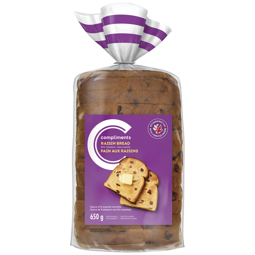Compliments Raisin Bread