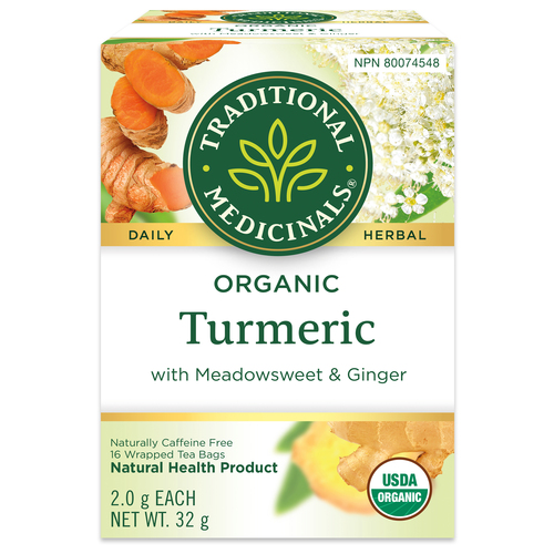 Traditional Medicinals Tea Turmeric With Meadowsweet & Ginger