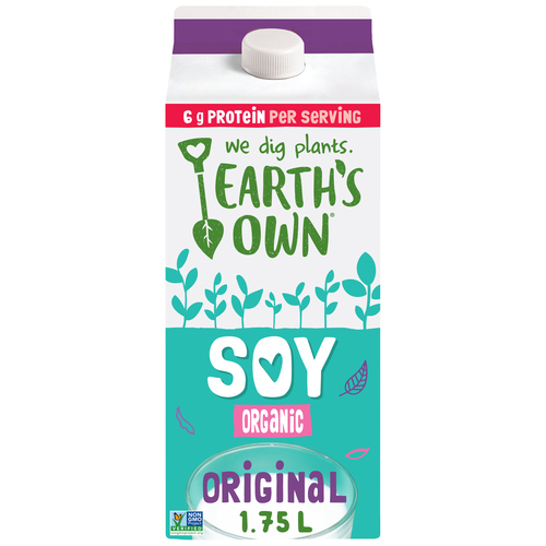 Earth's Own Gluten-Free Soy Milk Alternative Original 1.75 L