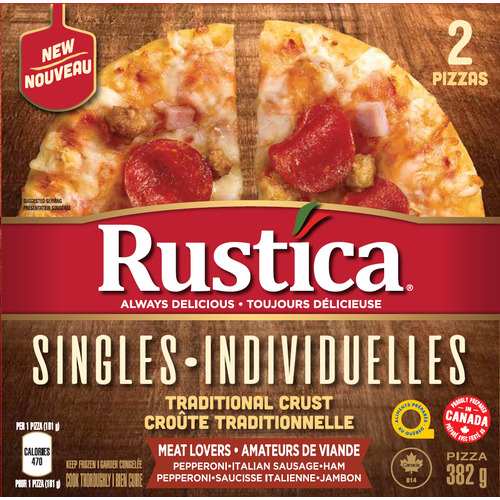 Rustica Frozen Singles Pizza Meat Lover
