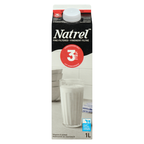Buy Natrel 3.25% Milk Fine-Filtered Homogenized 1 L | FreshCo