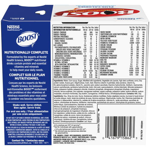 Buy Nestlé Boost Calorie Plus Meal Replacement Strawberry 6 x 237 ml ...