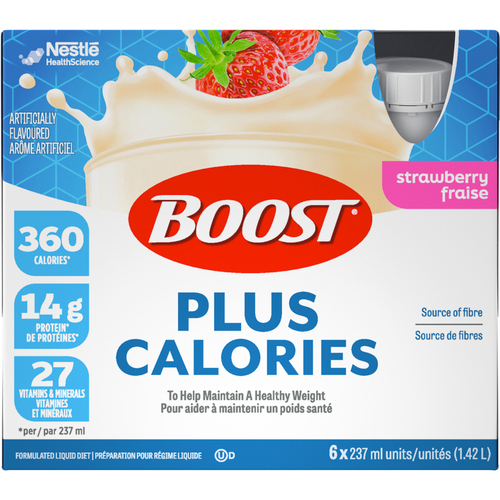 Buy Nestlé Boost Calorie Plus Meal Replacement Strawberry 6 x 237 ml ...