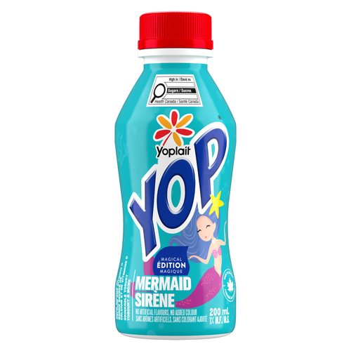 Yoplait Yop 1% Drinkable Yogurt Magical Edition Mermaid