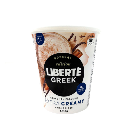 Buy Liberté 5% Greek Yogourt Special Edition Chai Spices 650 g | IGA